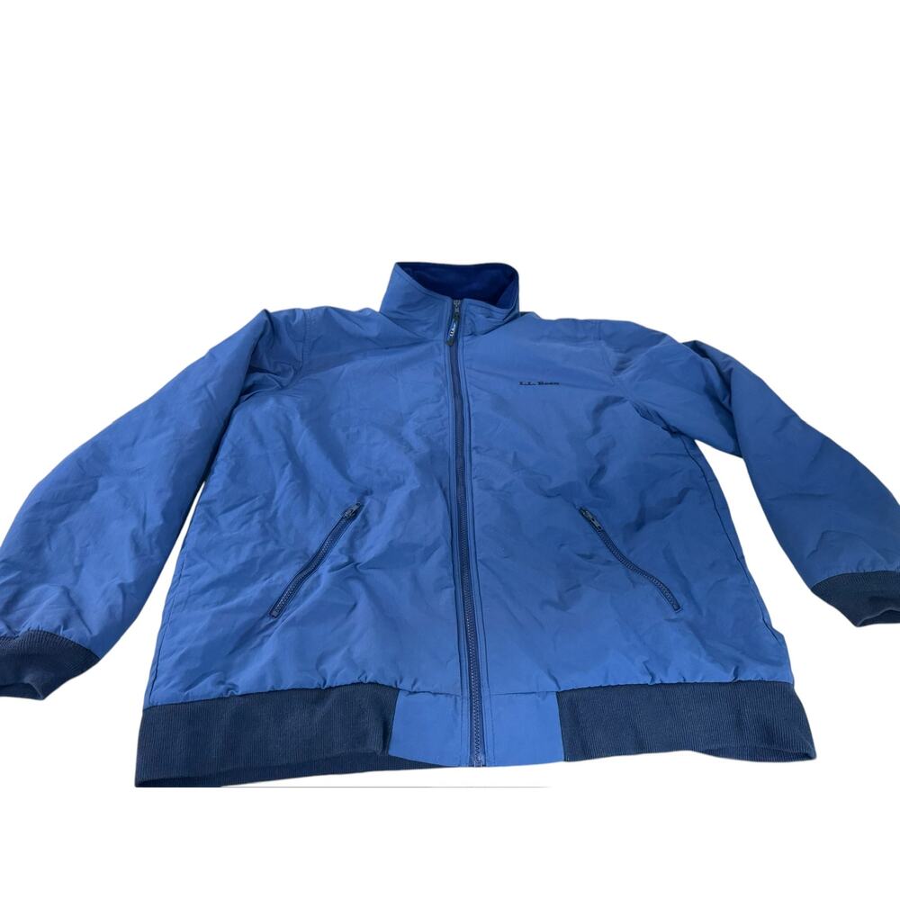 "L.L. Bean" Vintage‎ Men's Jacket Size XLT Windbreaker Fleece Lined Y2K Zip Up
